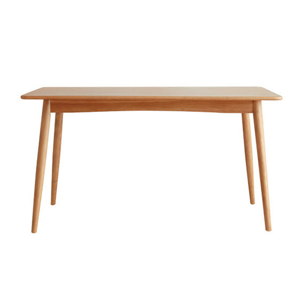 Rectangle Dining Table Contemporary Dinner Room Solid Wood Table with 4-foot