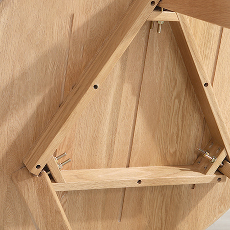 Tripod Base Dining Site Table Table de cuve contemporaine avec bois massif
