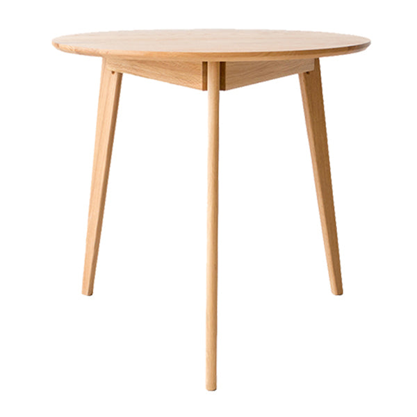 Tripod Base Dining Site Table Table de cuve contemporaine avec bois massif