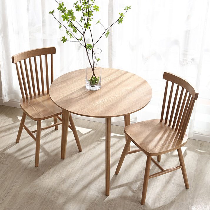 Tripod Base Dining Site Table Table de cuve contemporaine avec bois massif
