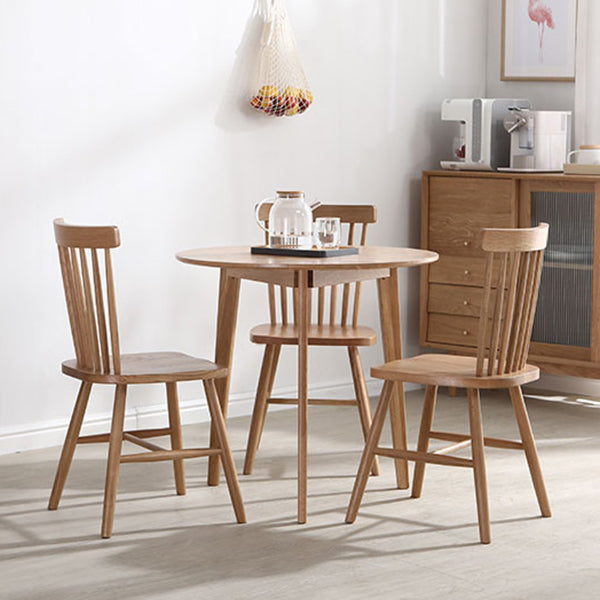 Tripod Base Dining Site Table Table de cuve contemporaine avec bois massif