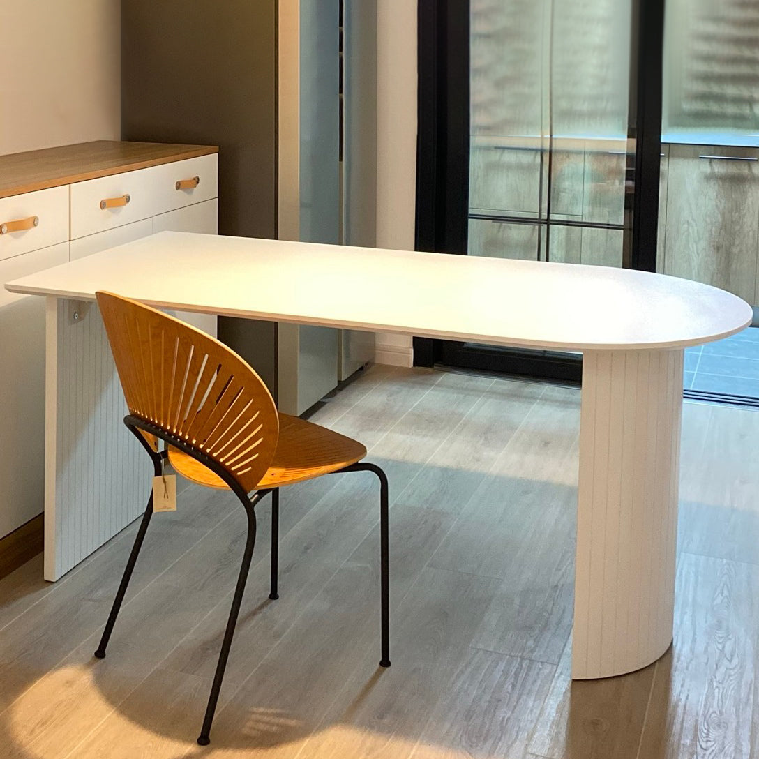 Modern Style Sintered Stone Dining Room Dinner Kitchen Table White Rectangle Table