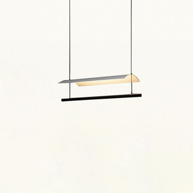 Simple Modern Style LED Hanging Island Pendant Light for Dining Room Office