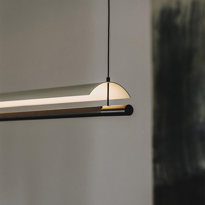 Simple Modern Style LED Hanging Island Pendant Light for Dining Room Office