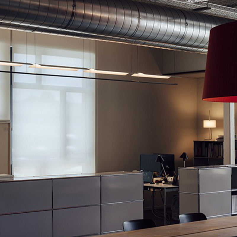 Simple Modern Style LED Hanging Island Pendant Light for Dining Room Office