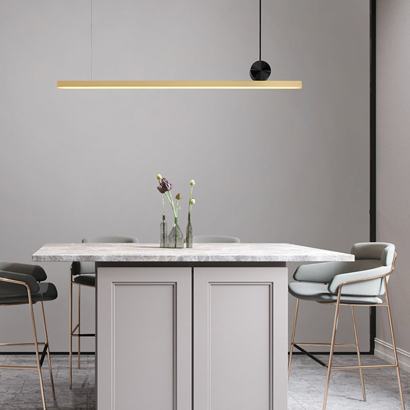 Luce di lusso Nordic Simple Slease LED LED Isola sospesa Luce a ciondolo per sala da pranzo