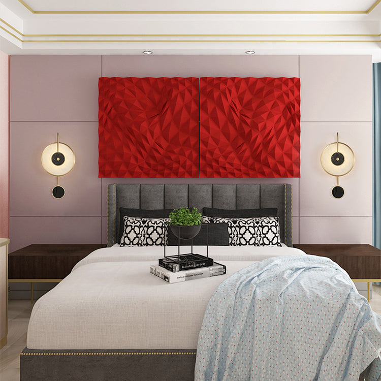 Contemporary Gold Marble Wall Mounted Lighting 1-Light Wall Sconce for Living Room