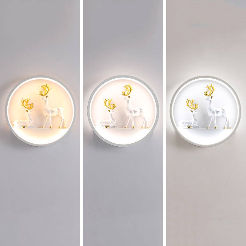 Lampade a parete in metallo circolare a 1 lutto moderno moderno lampada da monte per soggiorno