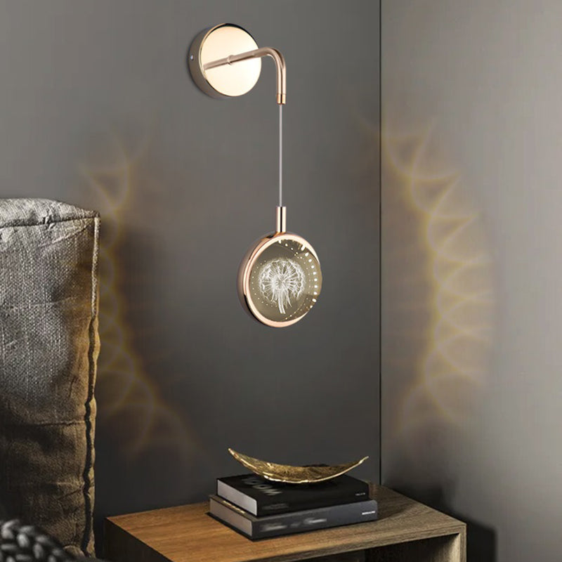 Lámpara de pared de cristal de 1 luces de 1 luces para la luz de 1 luz para la sala de estar de 1 luces para sala de estar