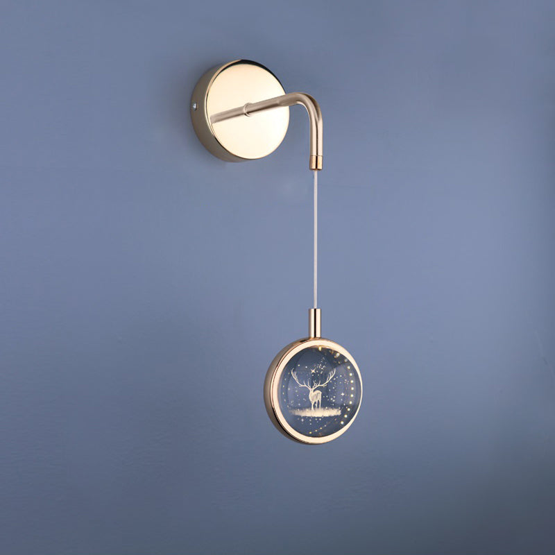 Lámpara de pared de cristal de 1 luces de 1 luces para la luz de 1 luz para la sala de estar de 1 luces para sala de estar