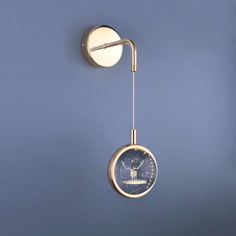 Lámpara de pared de cristal de 1 luces de 1 luces para la luz de 1 luz para la sala de estar de 1 luces para sala de estar