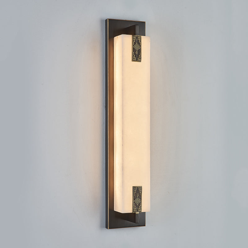 Lampade a parete rettangolari in metallo a 1 campo moderno lampada a monte per soggiorno