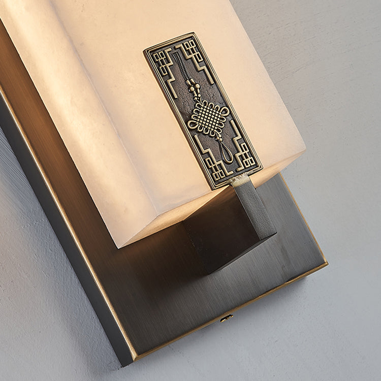 Lampade a parete rettangolari in metallo a 1 campo moderno lampada a monte per soggiorno