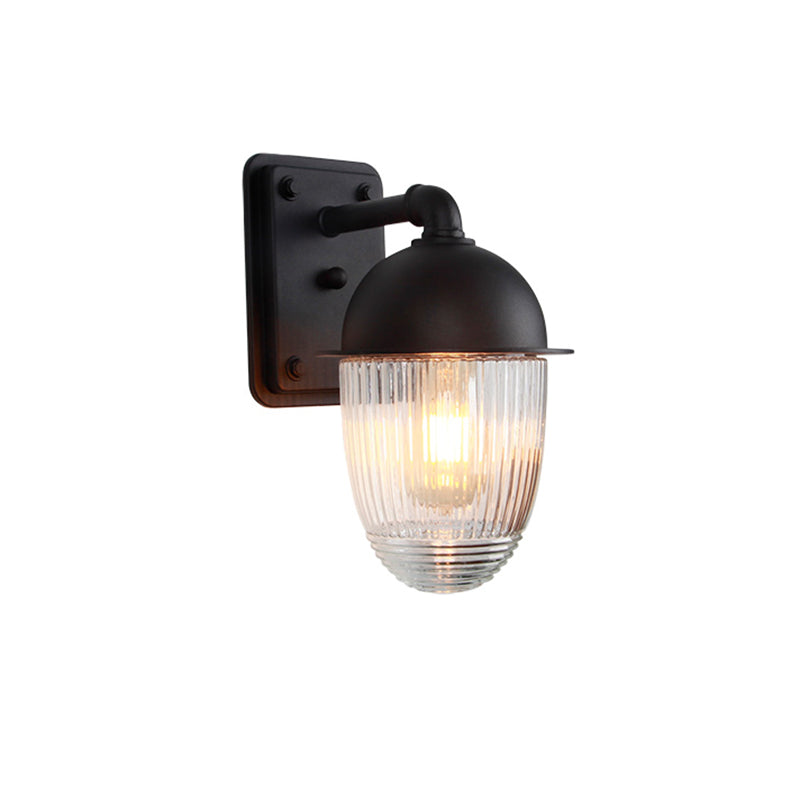 Wrought Iron Wall Lamp Sconce Industrial Outdoor Armed Sconce Light Fixture
