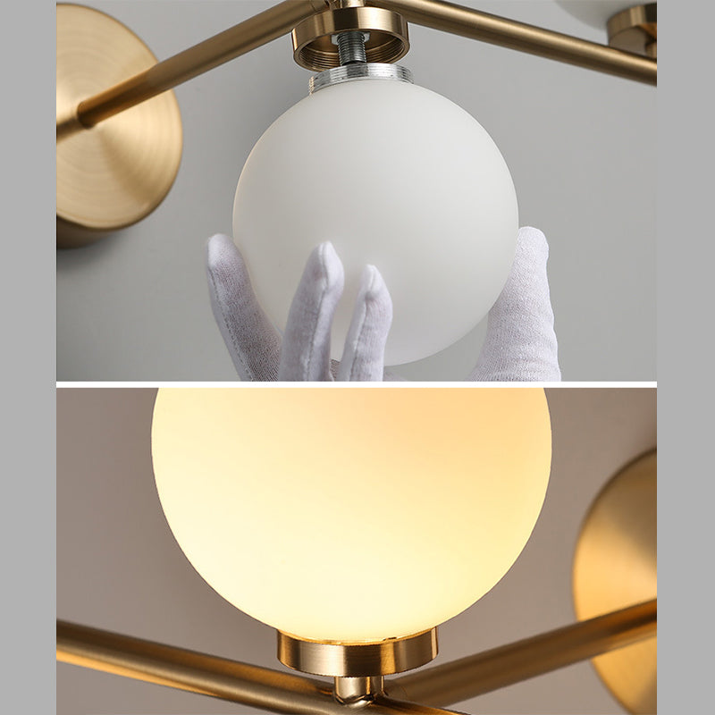 Nordic Modern Metal Wall Mounted Lighting Gold Wall Sconce for Bedroom