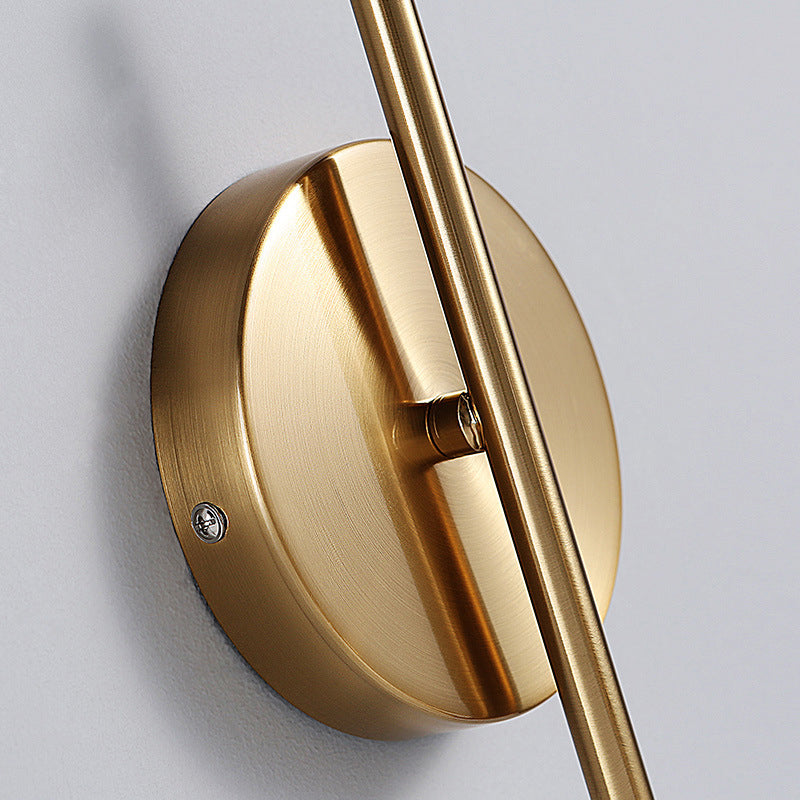 Nordic Modern Metal Wall Mounted Lighting Gold Wall Sconce for Bedroom