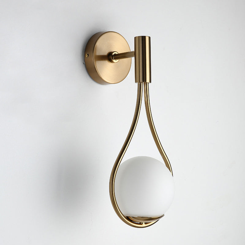 Global Gold Wall-Mounted Light Metal Wall Light Sconces for Living Room