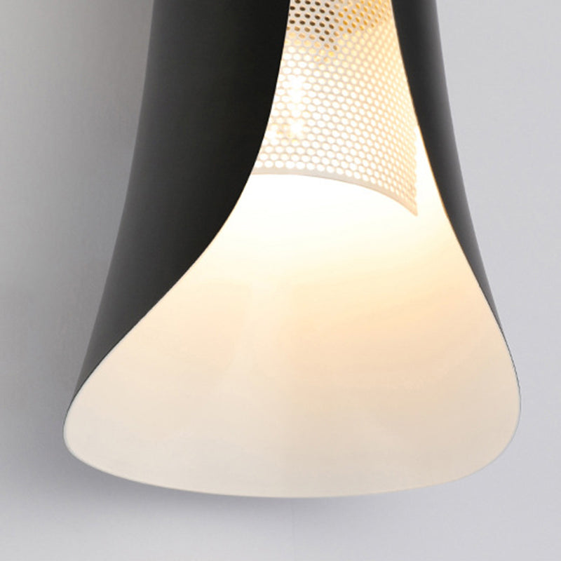 Lámpara de luz de pared contemporánea de metal lámpara de apliques de 2 luces para dormitorio