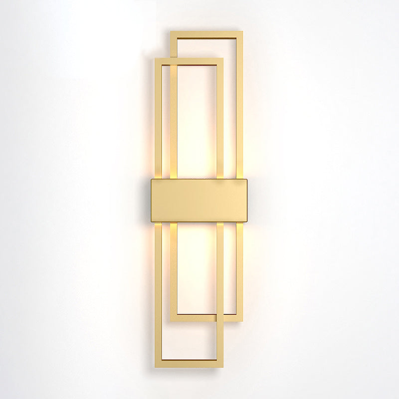 Luci di applique a parete lineare Modern Wall Lamp Metal 1 Light Sconce Lights Fishestures