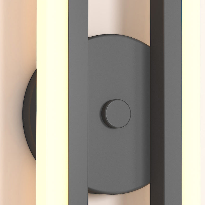 Luci di applique a parete lineare Modern Wall Lamp Metal 1 Light Sconce Lights Fishestures