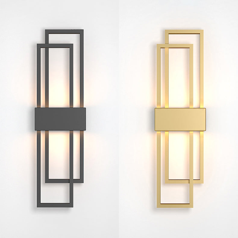 Luci di applique a parete lineare Modern Wall Lamp Metal 1 Light Sconce Lights Fishestures