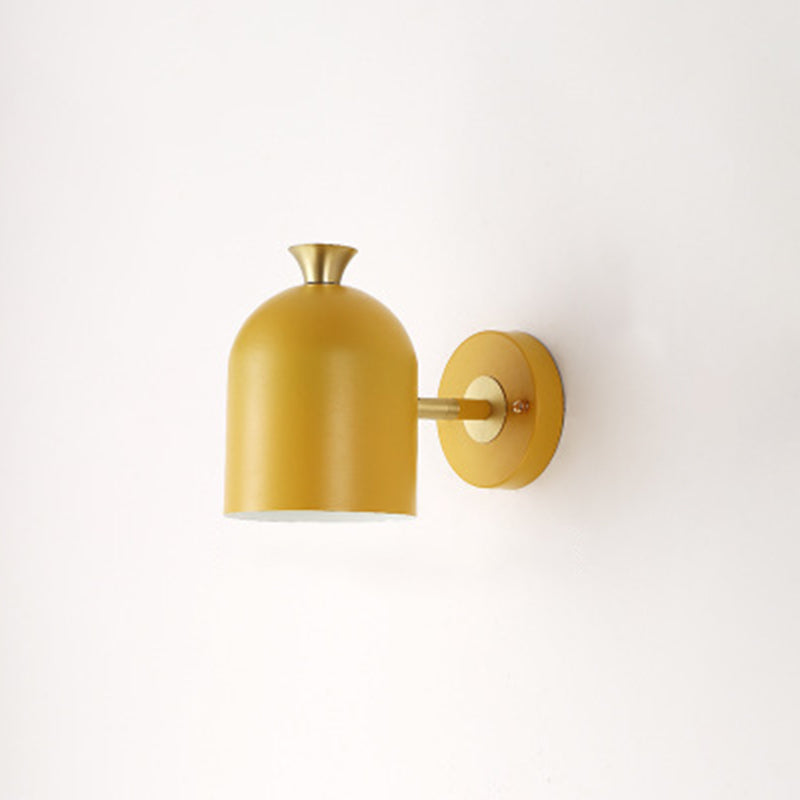 Éclairage mural de chambre à coucher en métal moderne de la lampe de chambre à coucher avec 1 lumière