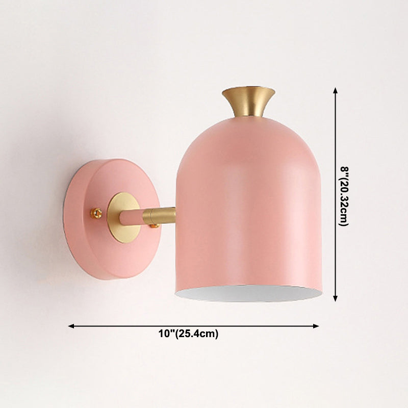 Modern Metal Wall Mount Lamp Bedroom Wall Lighting Fixture with 1 Light