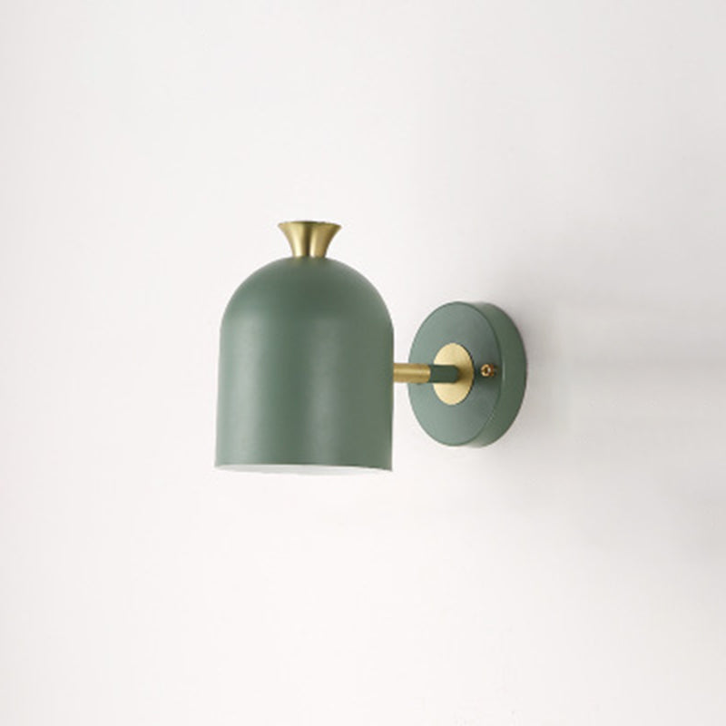 Éclairage mural de chambre à coucher en métal moderne de la lampe de chambre à coucher avec 1 lumière