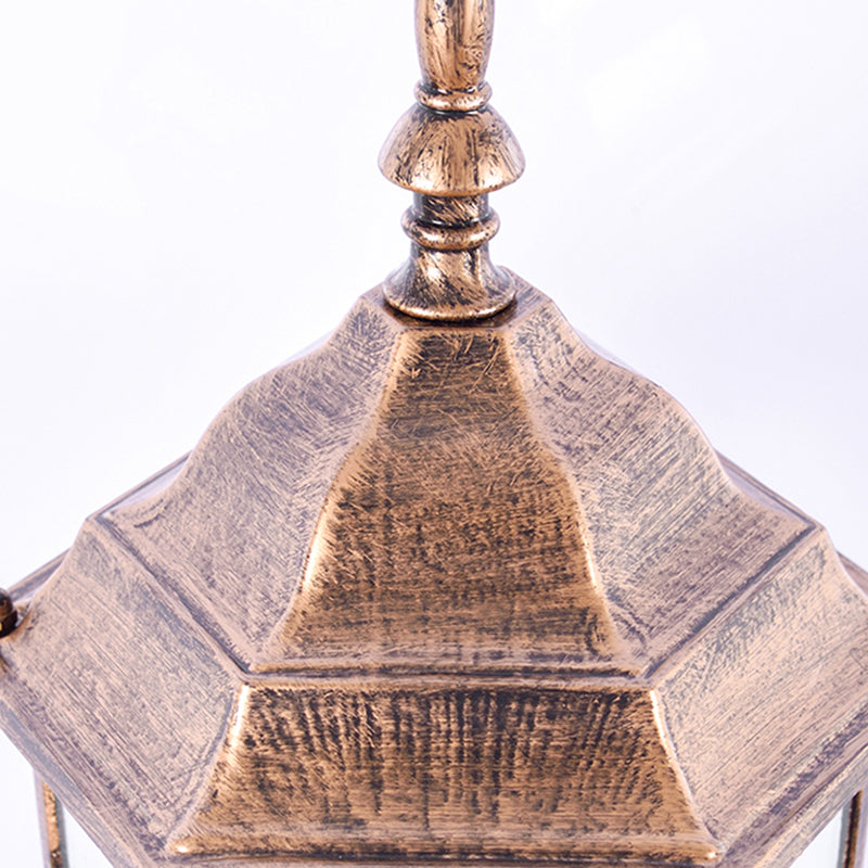 Bewaffnetes klares Glas 1-Licht Wandleuchte Industrielle Außenwandlampe im Freien