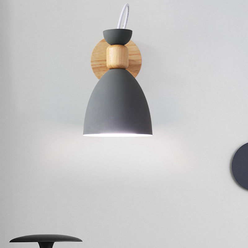 Moderne lampade a forma di macaron metallo 1 fluide con applique leggeri