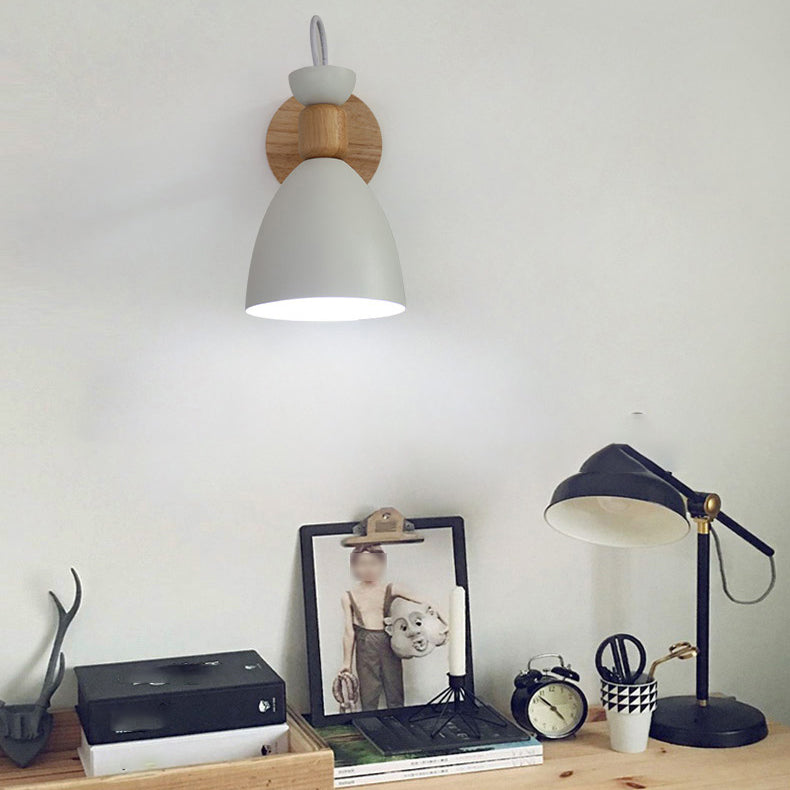 Moderne lampade a forma di macaron metallo 1 fluide con applique leggeri