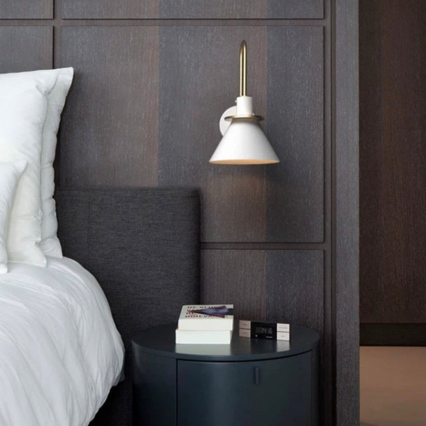 Flared Wall Sconce Lighting Modern Style Metal 1 Head Wall Mounted Light Fixture