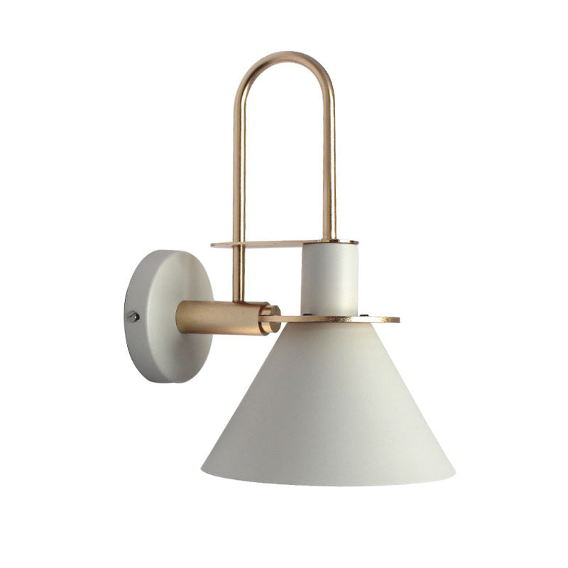 Flared Wall Sconce Lighting Modern Style Metal 1 Head Wall Mounted Light Fixture