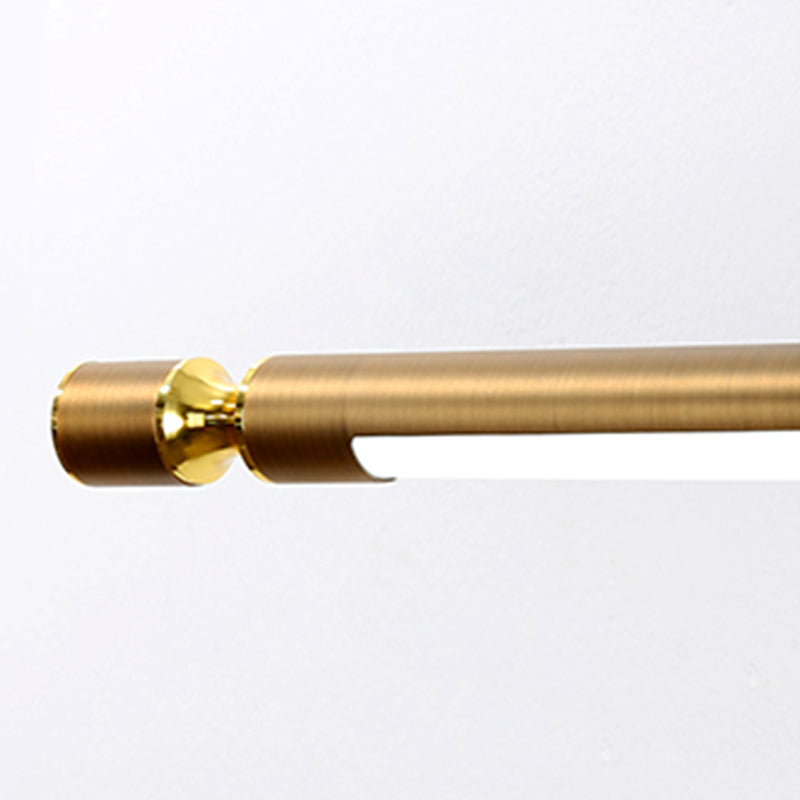 Sconcetto muro di tonalità lineare a 1 luce moderna moderna illuminazione da parete specchio in stile semplice in ottone