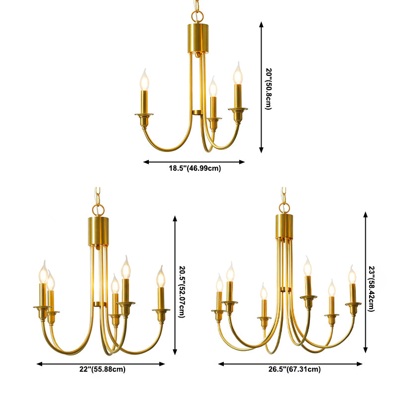 Traditional Hanging Pendant Lights Copper Hanging Lamps for Living Room