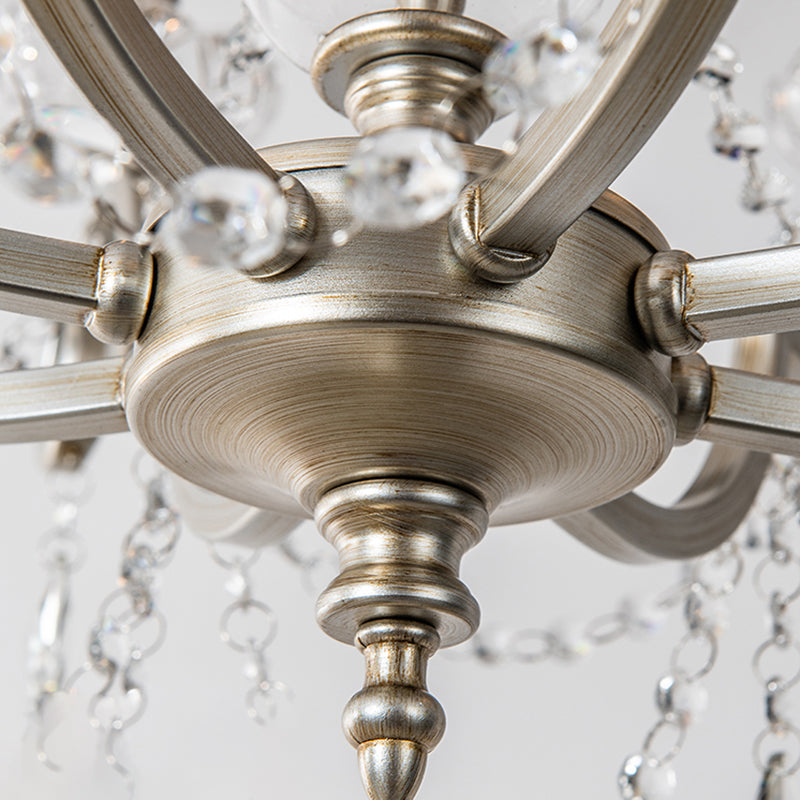 Crystal Vintage  Pendant Lighting Fixtures Silver Sputnik Hanging Lights