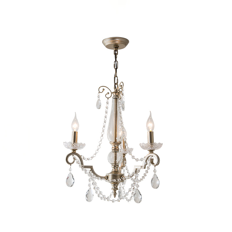 Crystal Vintage  Pendant Lighting Fixtures Silver Sputnik Hanging Lights
