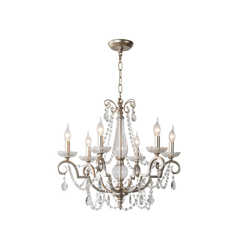 Crystal Vintage  Pendant Lighting Fixtures Silver Sputnik Hanging Lights