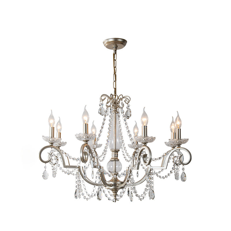 Crystal Vintage  Pendant Lighting Fixtures Silver Sputnik Hanging Lights