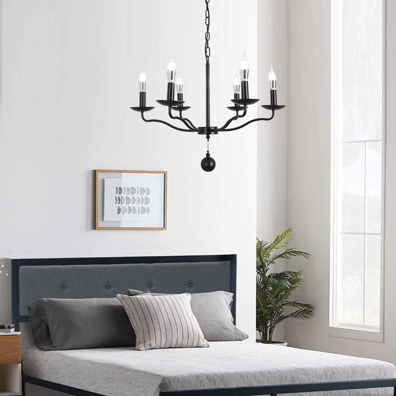 Traditional Metal Pendant Light Sputnik Cylinder Ceiling Light for Dining Room