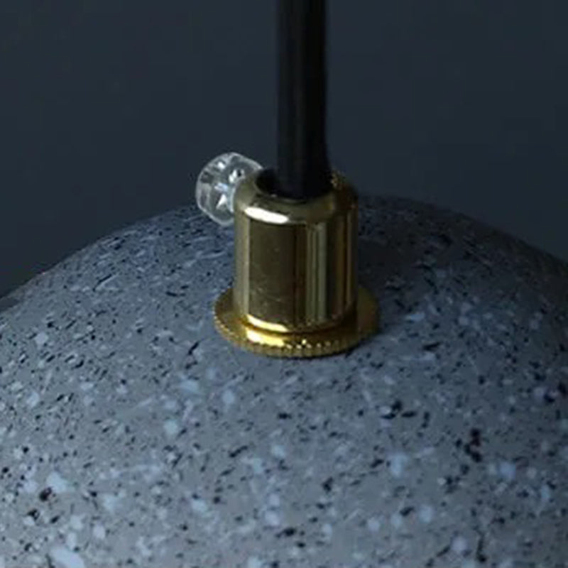 Spherical Down Lighting Pendant Modern Style Cement 1 Light Drop Pendant