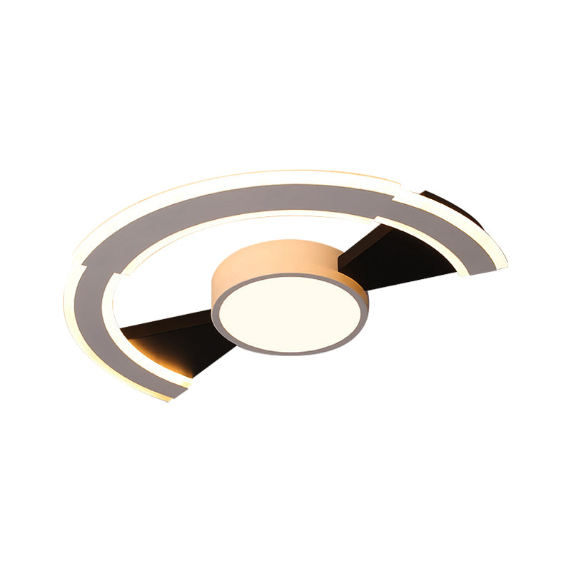 16 "/ 19.5" / 23.5 "lámparas de iluminación horizontal modernas acrílicas cálidas / tipo de techo blanco integrado