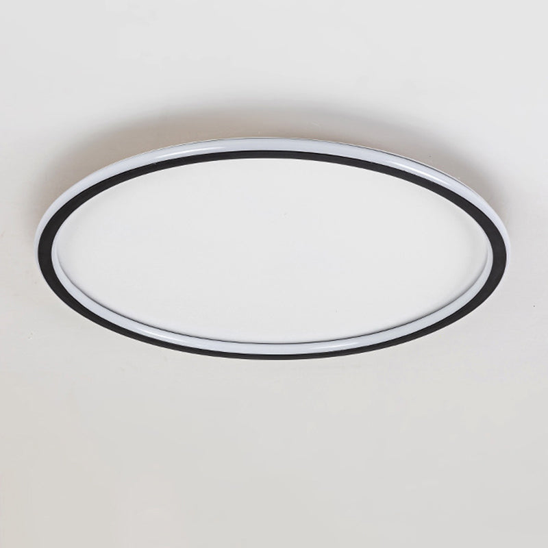 1-Light Round Shade Flush Mount Modern Simple Style Flush Mount LED Lights