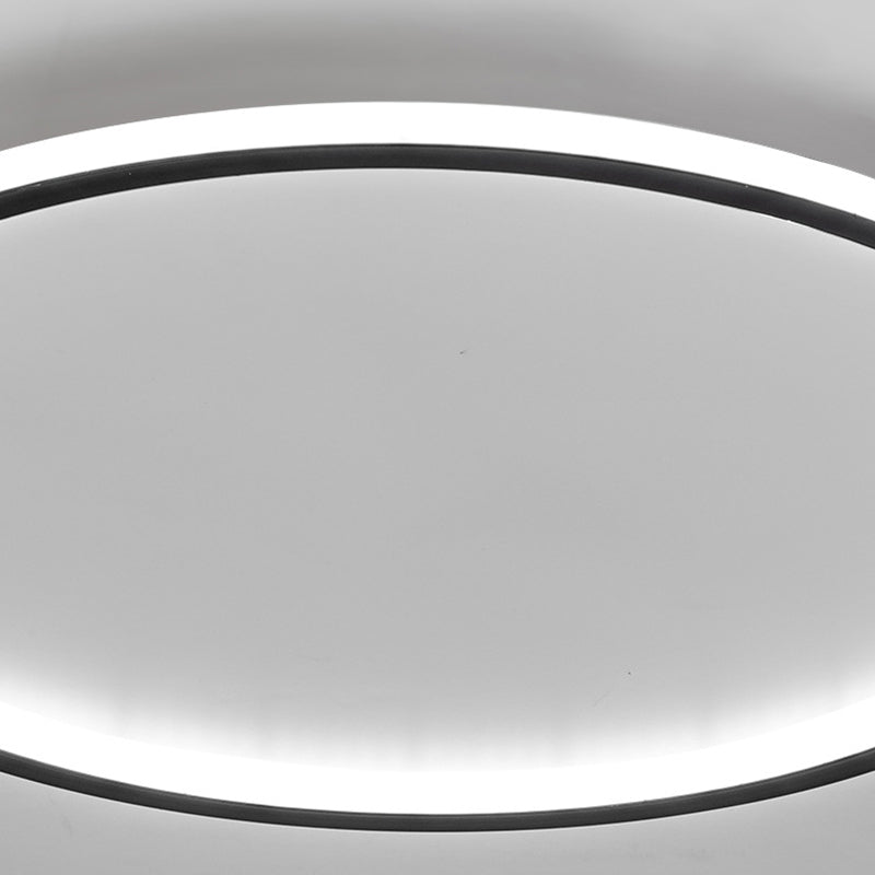 1-Light Round Shade Flush Mount Modern Simple Style Flush Mount LED Lights