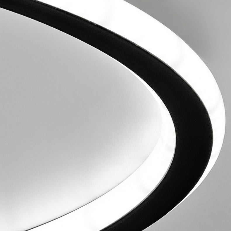 1-Light Round Shade Flush Mount Modern Simple Style Flush Mount LED Lights