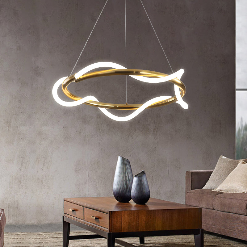 Modern Nordic Light Luxury Simple Style LED Pendant Chandelier Light for Dining Room