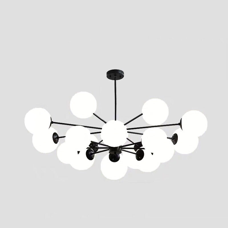 Luz de lámpara LED de metal de estilo múltiple de múltiples anillos de un solo nivel