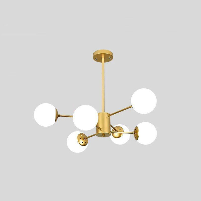 Luce lampadario a LED a LED a LED in metallo moderno a livello nordico