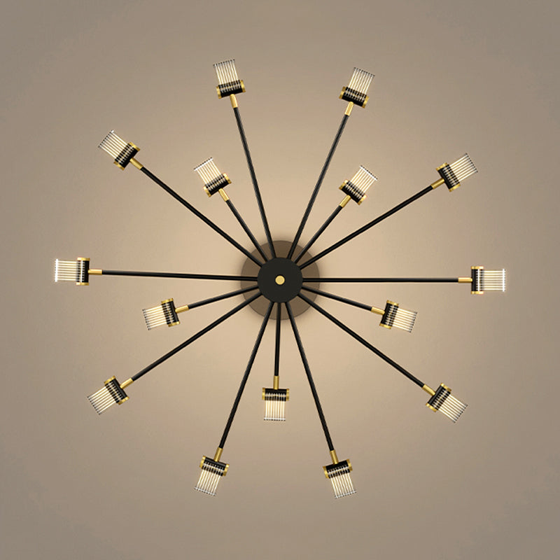 Acrylic Contemporary Pendant Lighting Fixtures Black Sputnik Hanging Lights