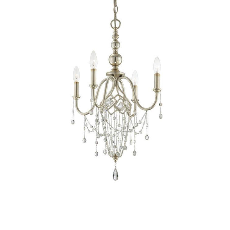 Lampade del lampadario d'argento Sputnik Modern Aibero a soffitto per camera da letto